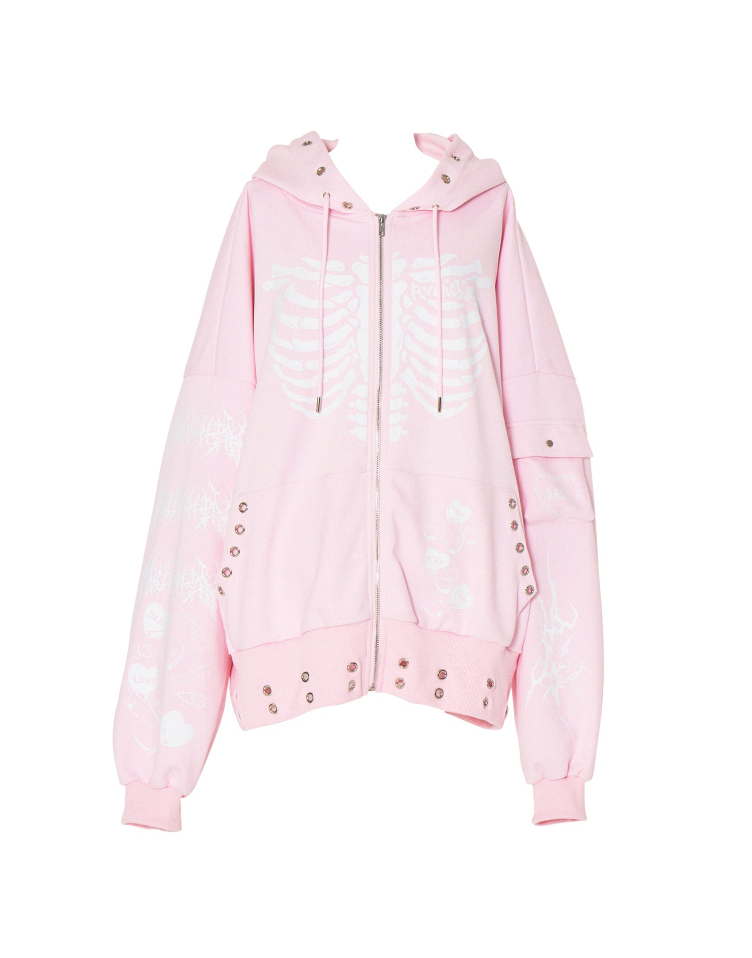 Full of illustration zip hoodie – AVENCHUMU （アバンチュウム）