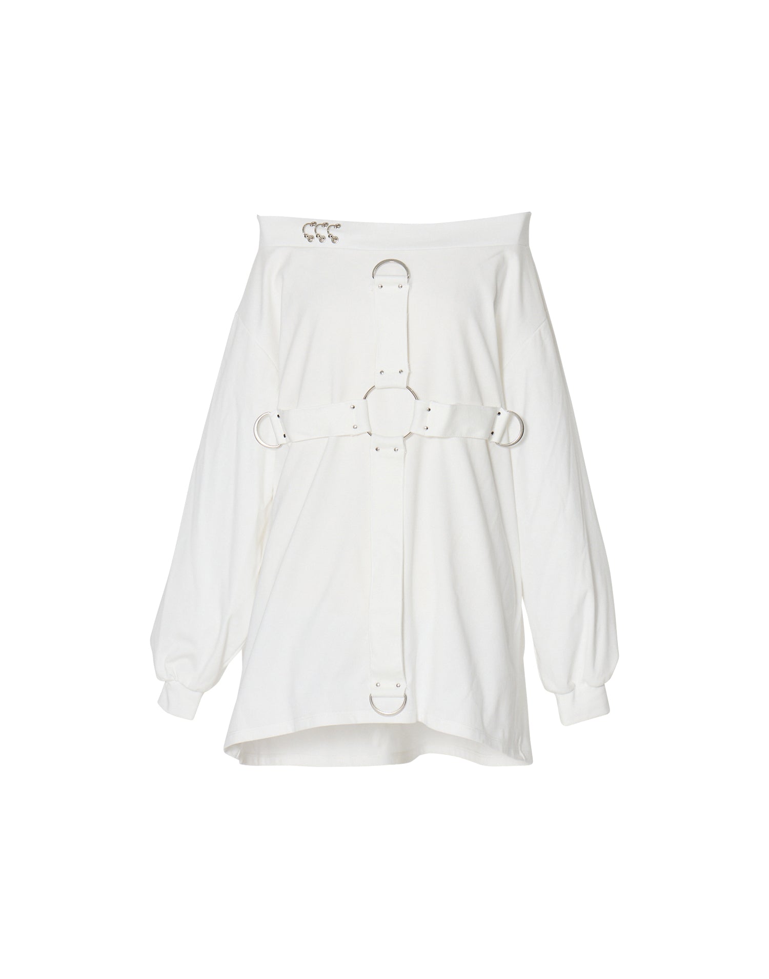 Front cross long sleeve T-shirt – AVENCHUMU （アバンチュウム）