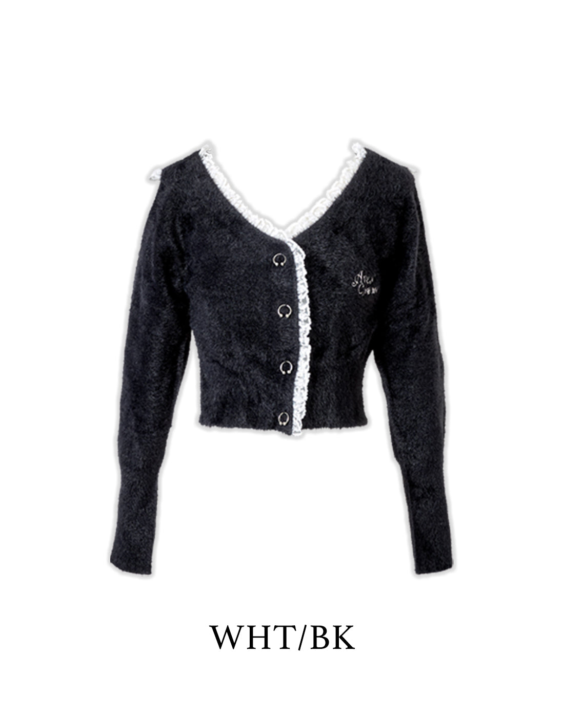 Body piercing button sailor shaggy knit cardigan – AVENCHUMU