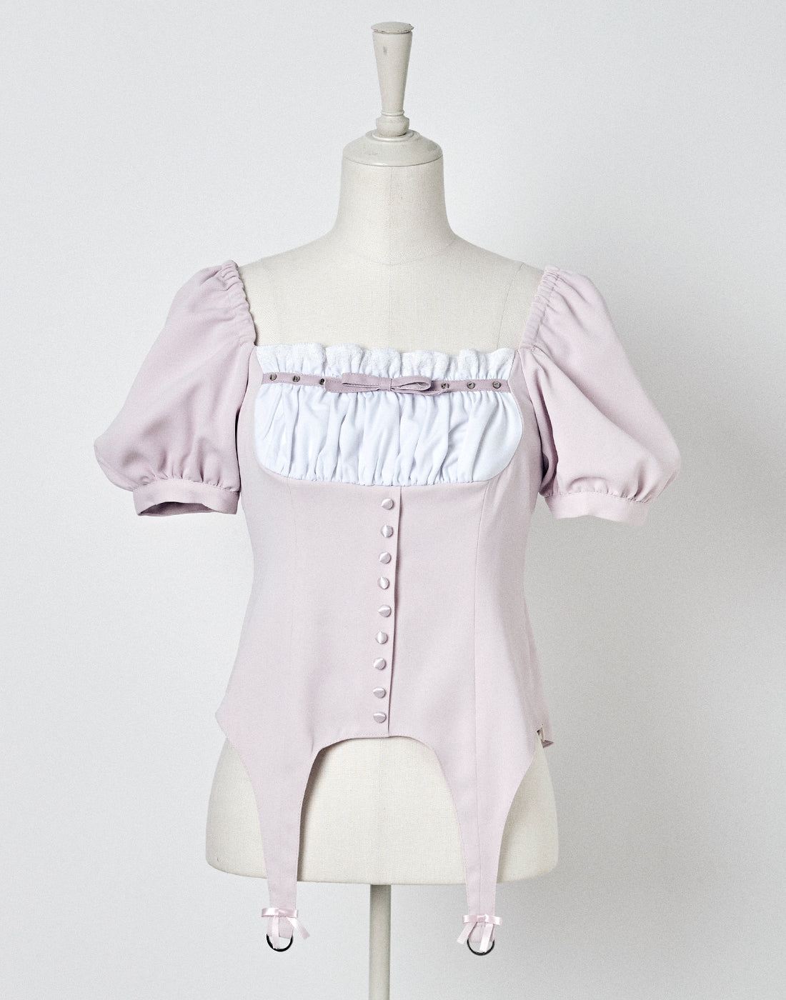 Girls leather ribbon blouse – AVENCHUMU （アバンチュウム）
